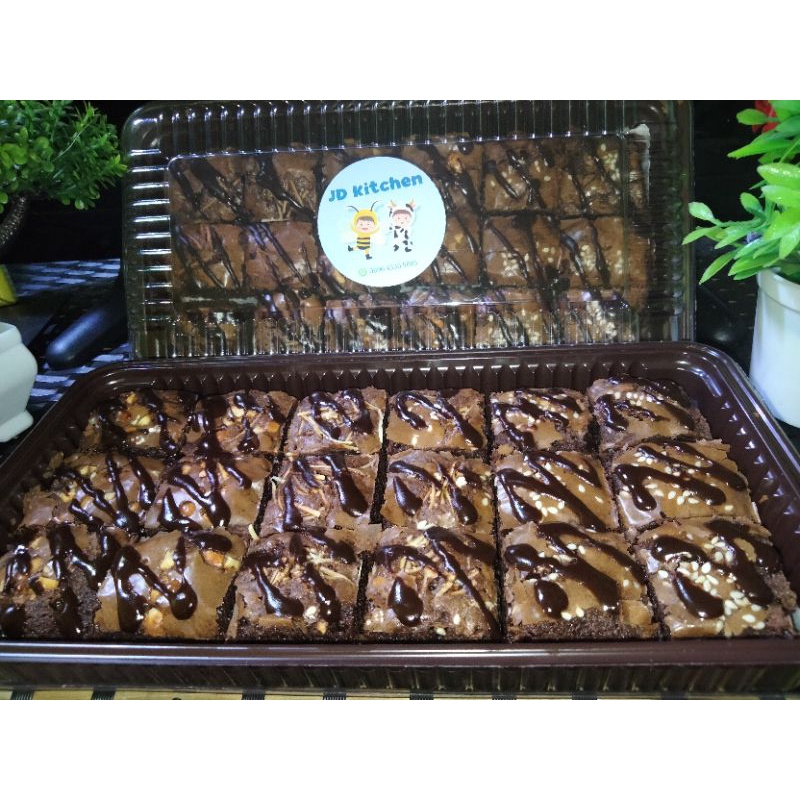 

brownies shiny crust