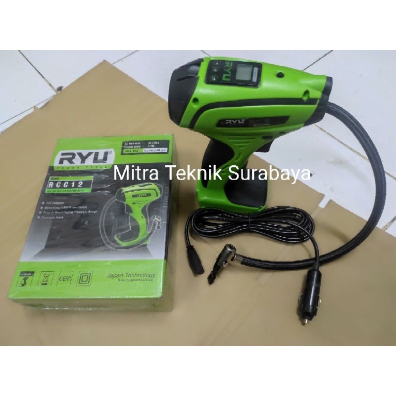 Alat Pompa Angin Ban Digital Elektrik 12V Ryu RCC12
