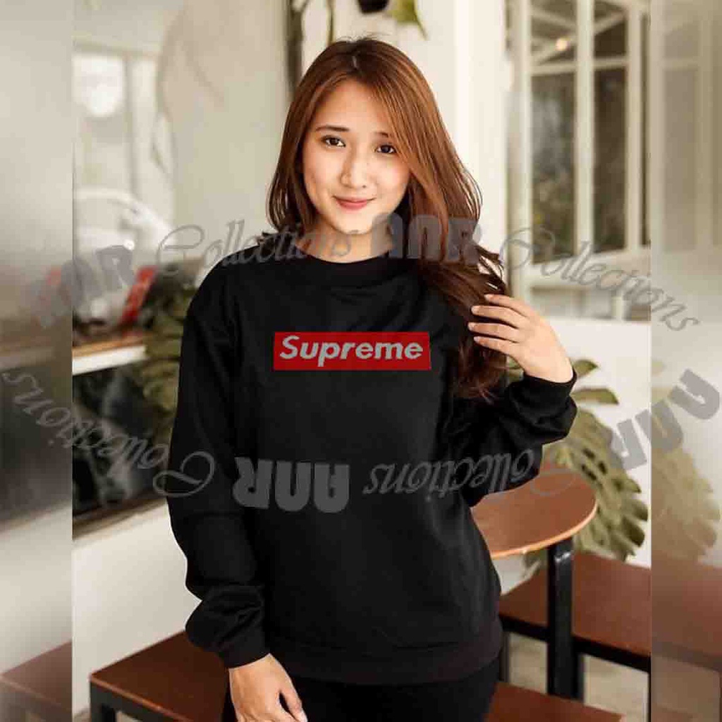 Sweater Basic Supreme Wanita | Sweater Oblong Supreme Cewe