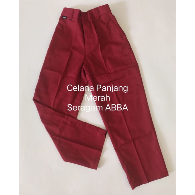 ABBa - Celana Panjang  SD - Warna Merah