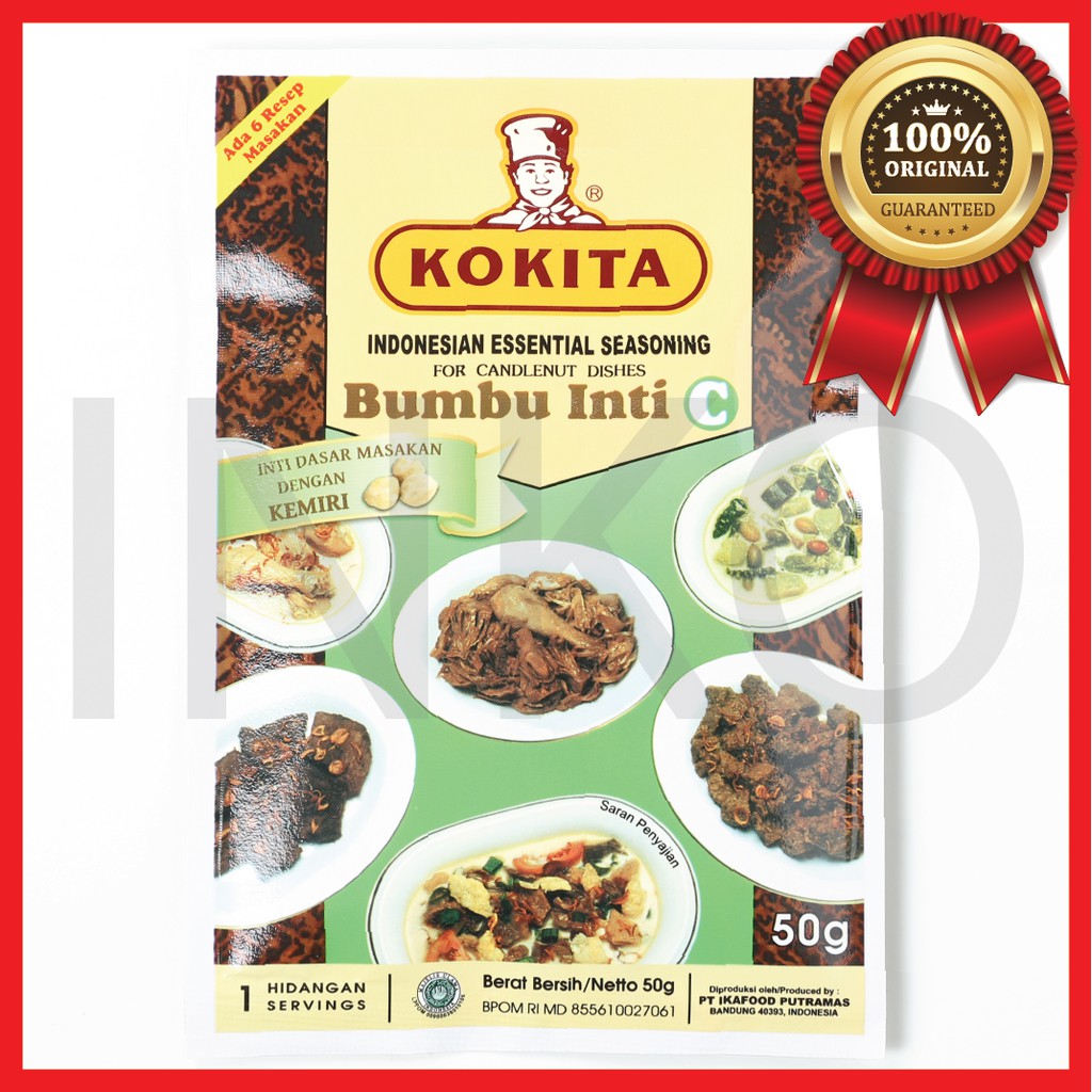 

KOKITA BUMBU INTI C BUMBU DASAR MASAKAN DENGAN KEMIRI SACHET 50GR