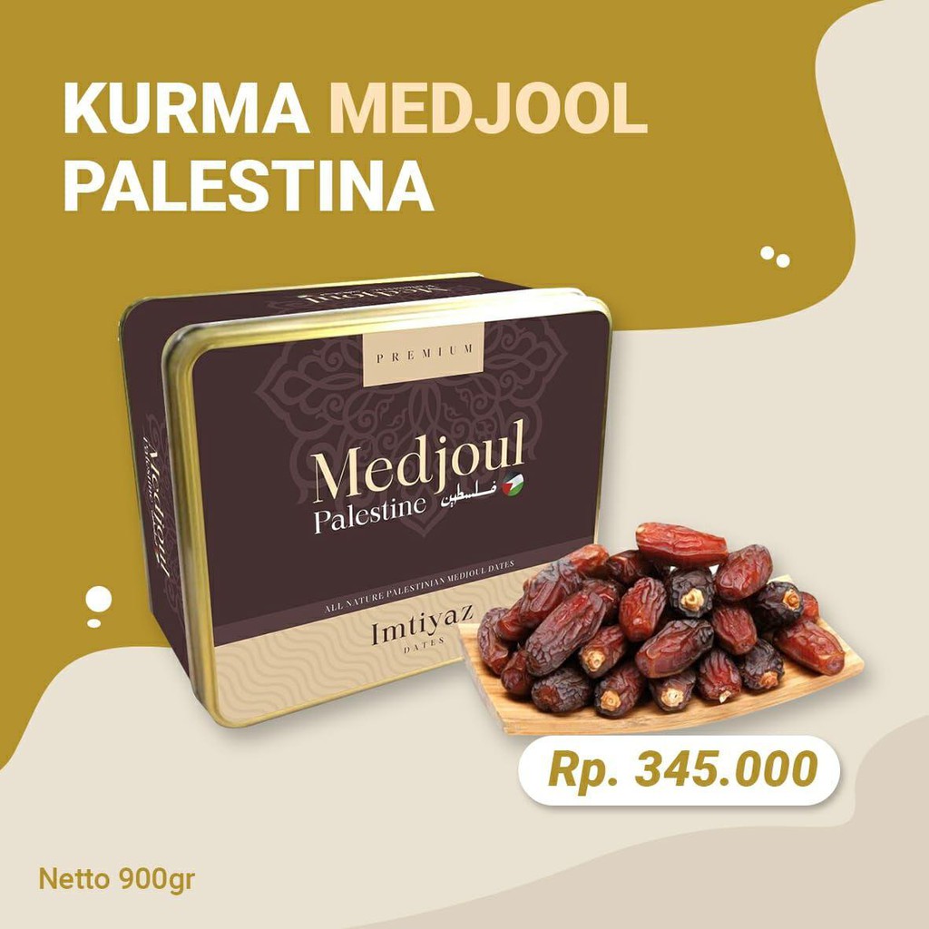 

KURMA MEDJOOL PALESTINA KALENG KOTAK/MEDJOOL IMTIYAS