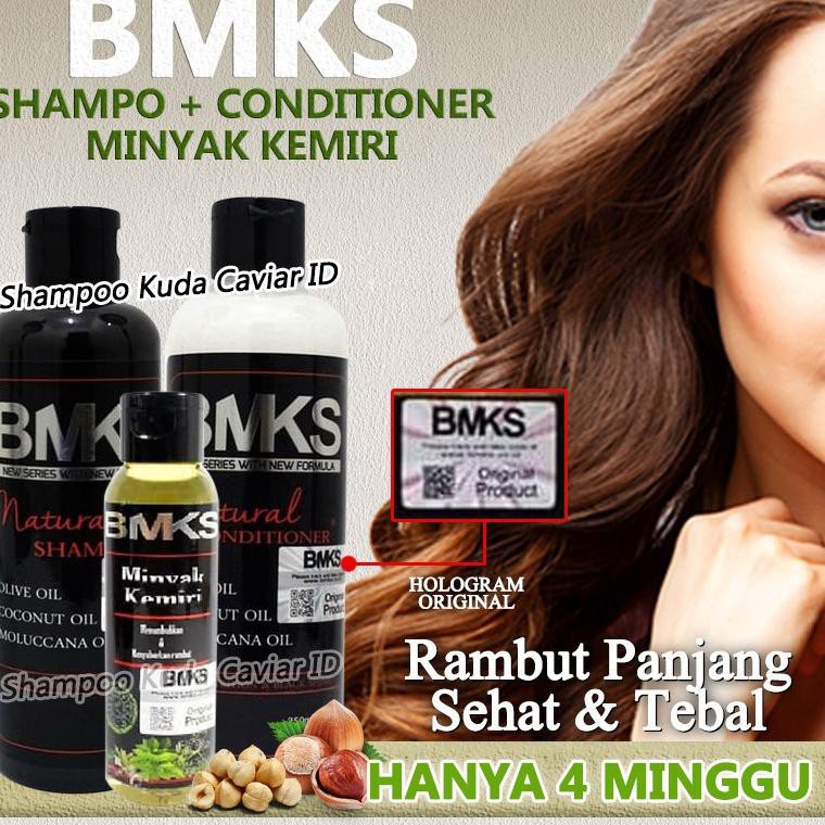 Paket 3in1 BMKS BPOM [ Shampoo + Conditioner + Minyak Kemiri ]