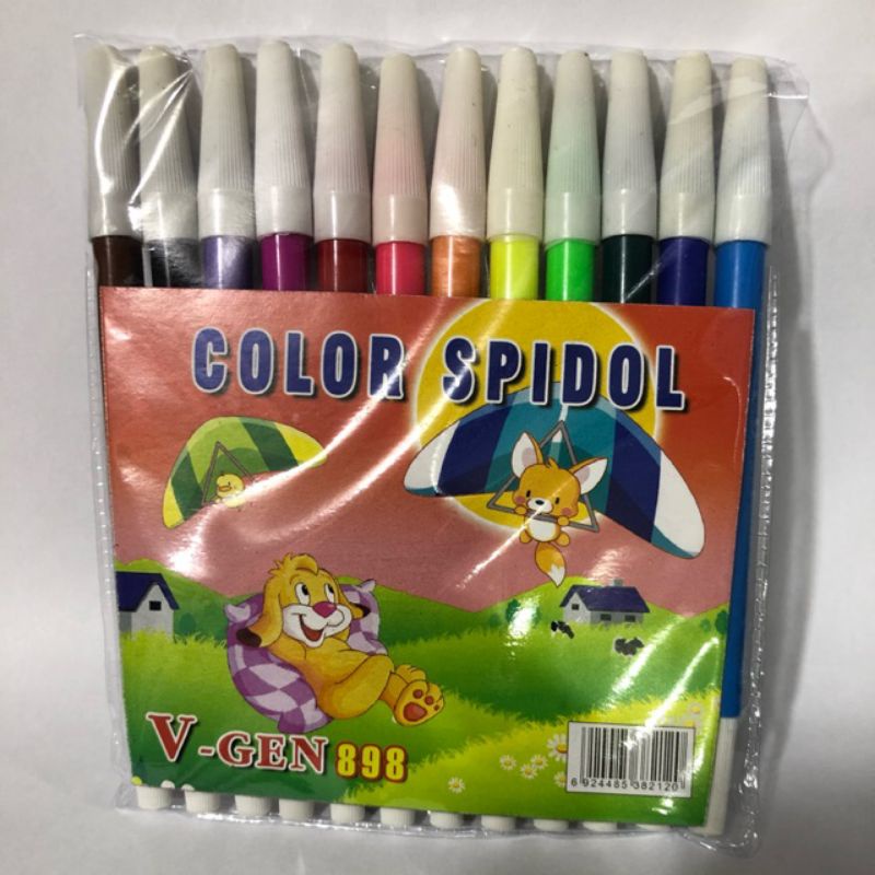 SPIDOL MEWARNAI / SPIDOL WARNA 12 PCS