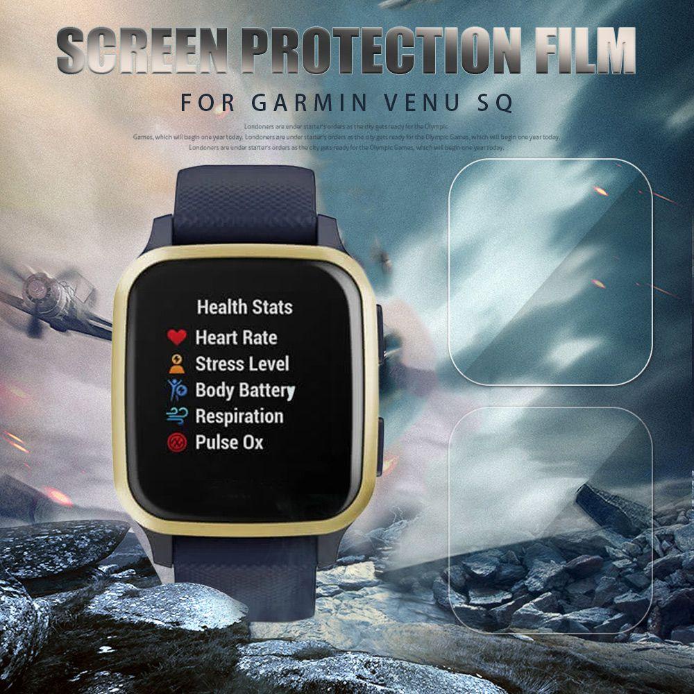 POPULAR Populer Film Pelindung Aksesoris Pengganti Bening Tahan Benturan Bahan Kaca Tempered Lembut Untuk Garmin Venu SQ SQ Music