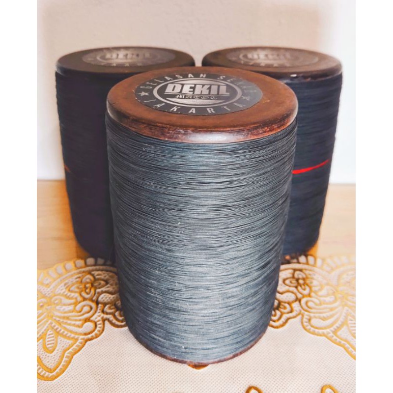 BENANG GELASAN DEKIL MATOT 02 SENAR HITAM SUPER SILICON CARBON