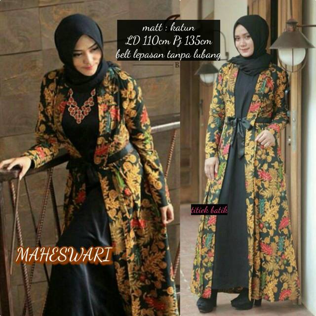 GAMIS BATIK MAHESWARI SYARI ORIGINAL