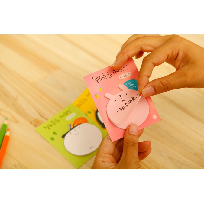 

Top Sticky Note Memo kecil motif Muka dan Beruang Pink Unik Lucu KSY051 Motif A Limited