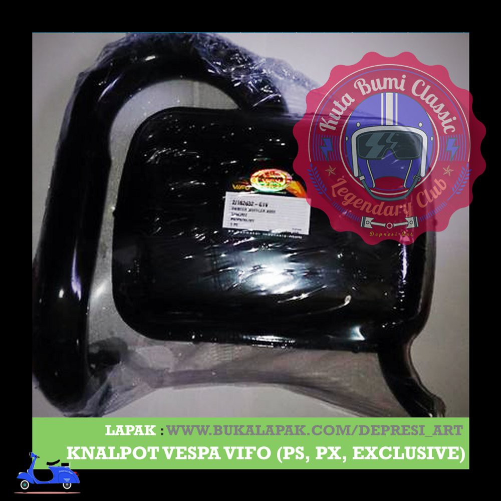 Knalpot Vespa Termurah Standar Vespa Excel PX PS Strada Exclusive Vifo