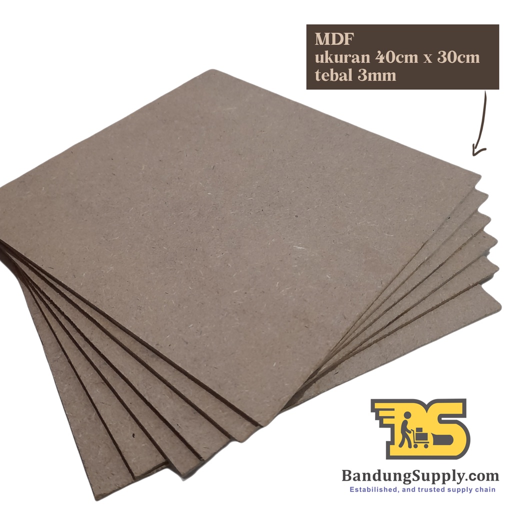 Jual Papan MDF 9 mm ukuran 40 cm x 30 cm [PREMIUM] MDF Board TERMURAH