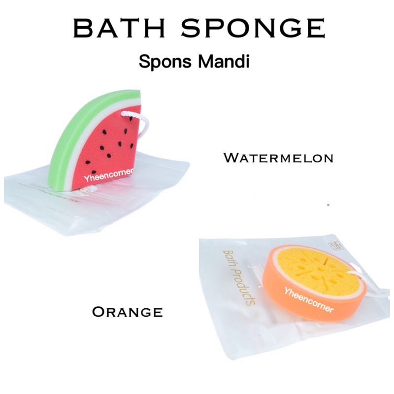 Fruit Sponge / Spon Buah / Spons Mandi Spon Cuci Piring Bentuk Buah