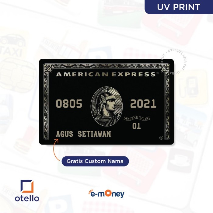 Kartu Flazz Gen 2 AMEX Black Card Custom eToll BCA American Express