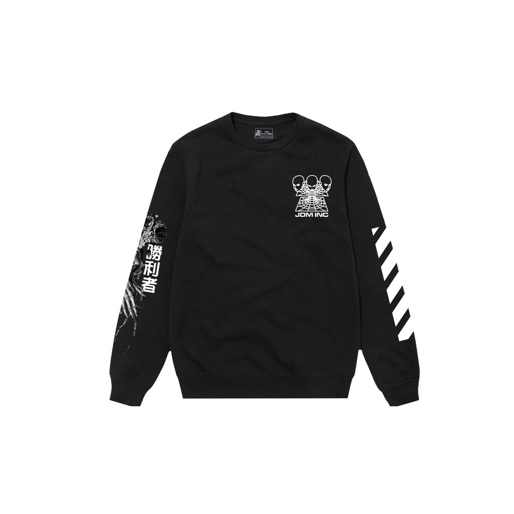 Crewneck Sweatshirt Black Motif WInner Premium Quality