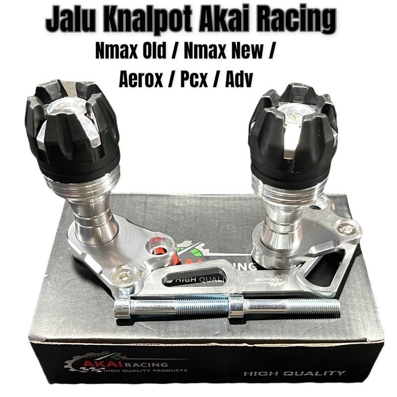 Jalu Pelindung Knalpot Nmax Aerox Lexi Pcx Bahan Full Cnc Warna Merah Gold Biru Silver Hitam