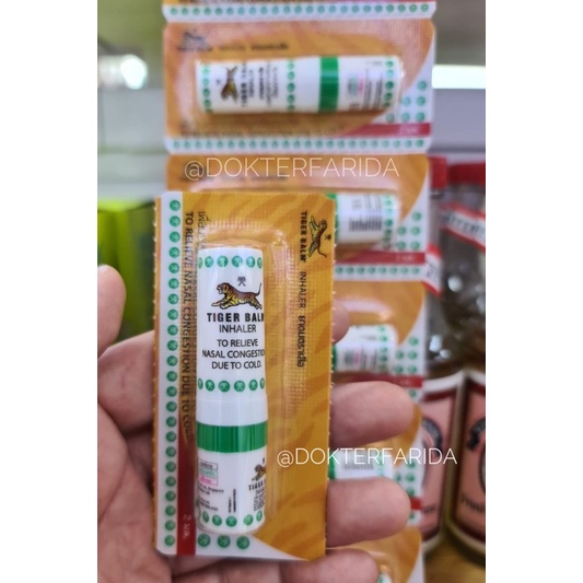 Tiger Balm Inhaler 2 in 1 Original Thailand - Inhaler Minyak Angin Balsam