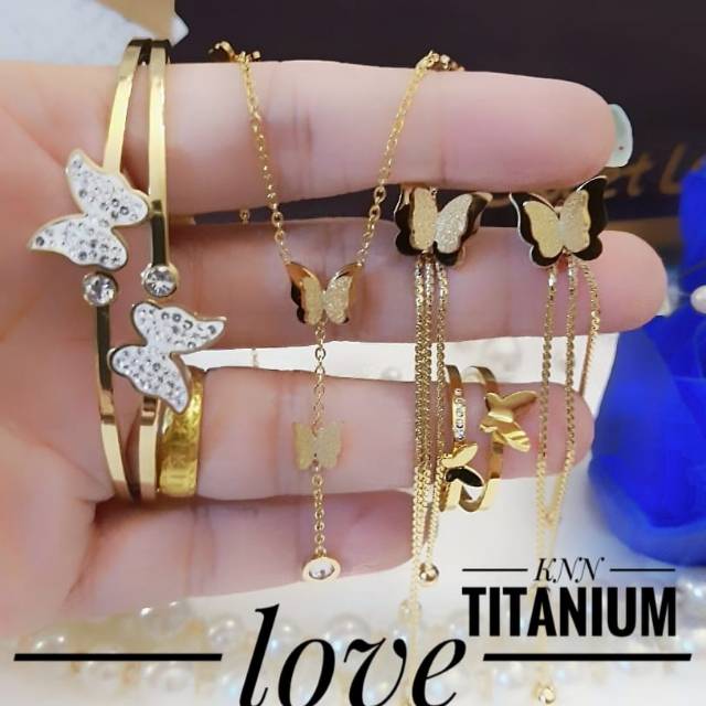 Titanium set perhiasan 3041k