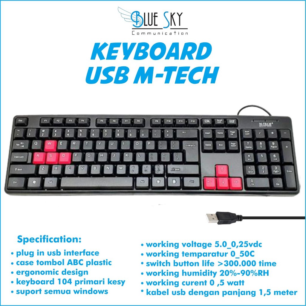 KEYBOARD USB M-TECH STK-01