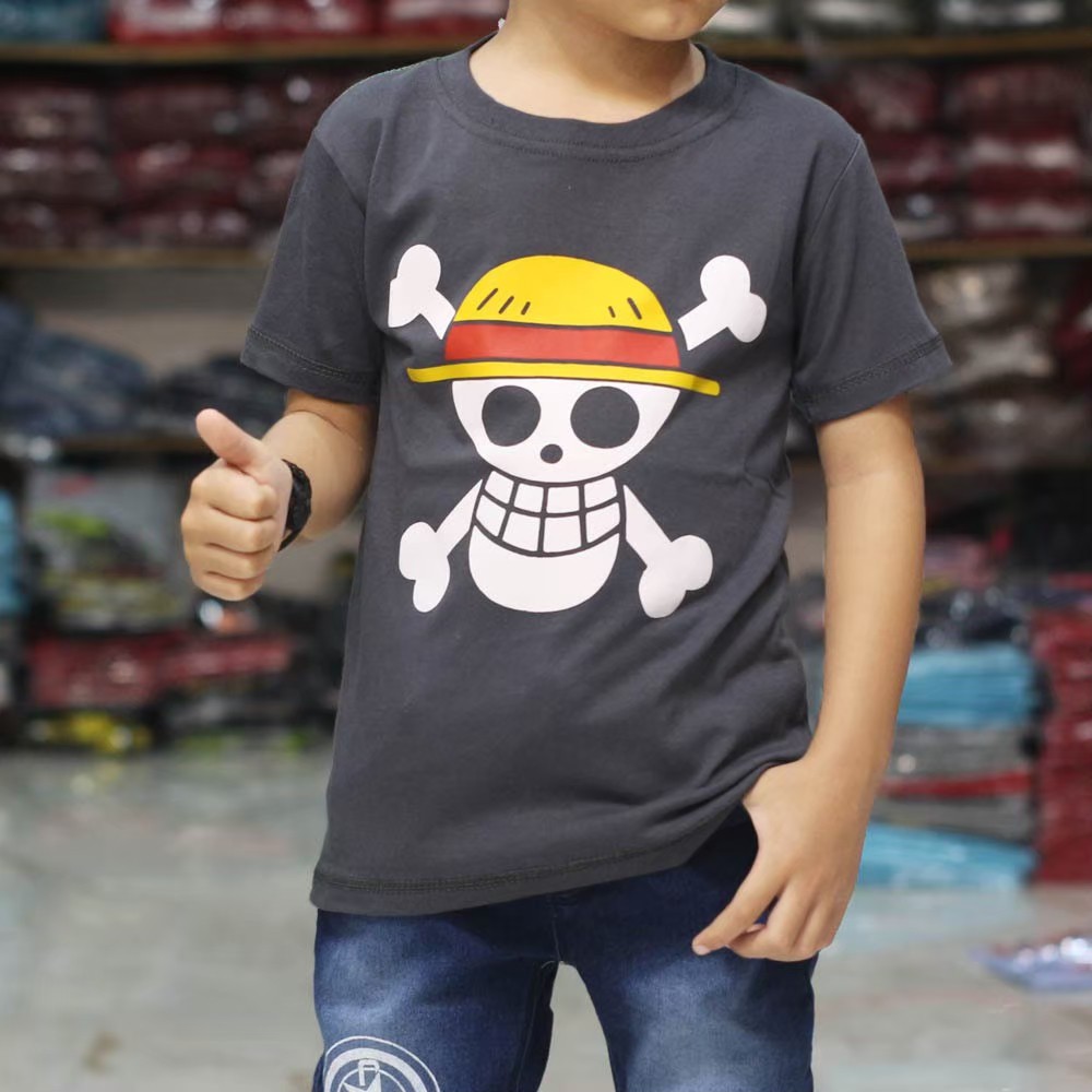 Baju Kaos Anak Cowok Grosiran Gambar ANIMASI KARTUN ONE PIECE ABUTUA Terlaris KELANAGROSIR Shopee Indonesia