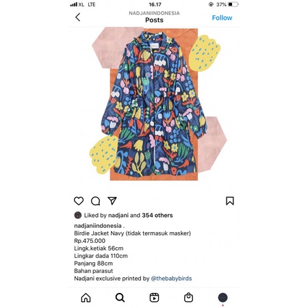Birdie Jacket Navy Nadjani