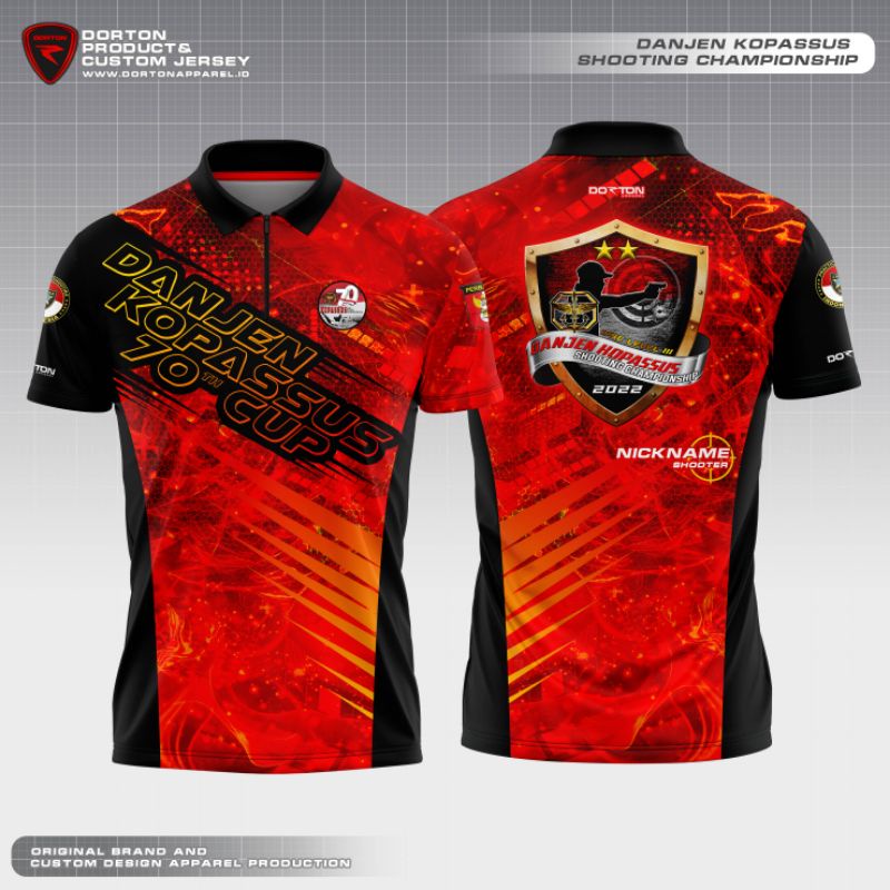 Jersey Shooter Denjen Kopassus 70 CUP - Jersey Custom - Jersey Shooting Club - Perbakin - IPSC