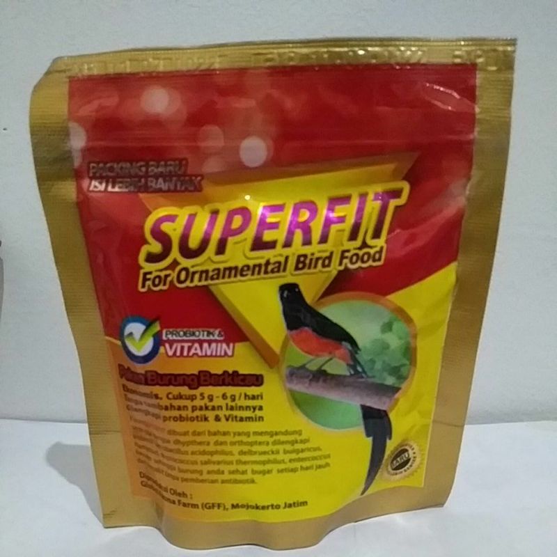 Voer Burung SUPERFIT GOLD pakan burung murai Lomba dan Harian