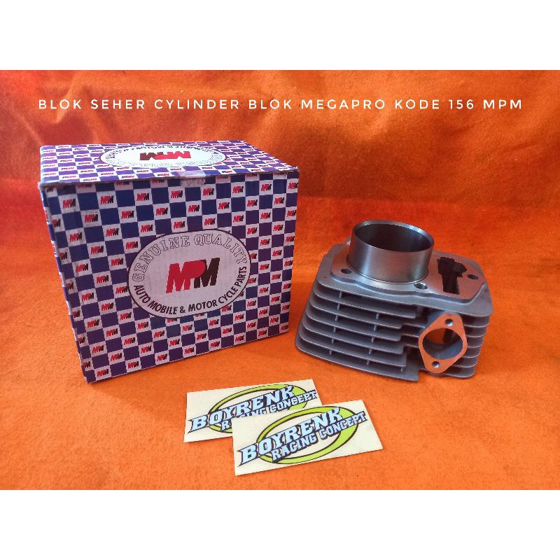 BLOK SEHER SEKER CYLINDER BLOK MEGAPRO MP KODE 156 MERK MPM - BOYRENK RACING CONCEPT