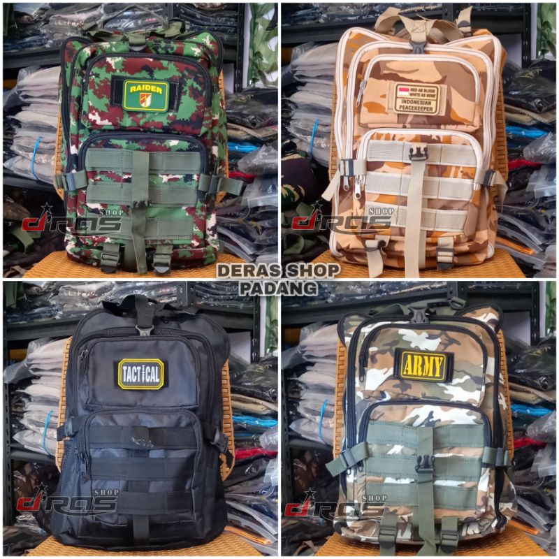 Jual Tas Ransel Army Backpack Punggung 30 liter loreng Raider Libanon ...