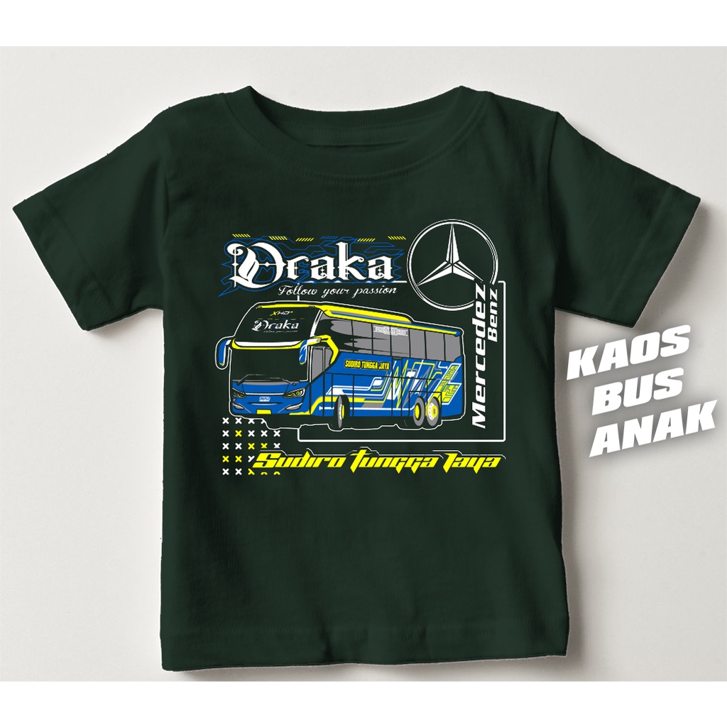 kaos anak / Baju Bus anak / Kaos bismania anak / kaos bus mania comunity anak / draka anak