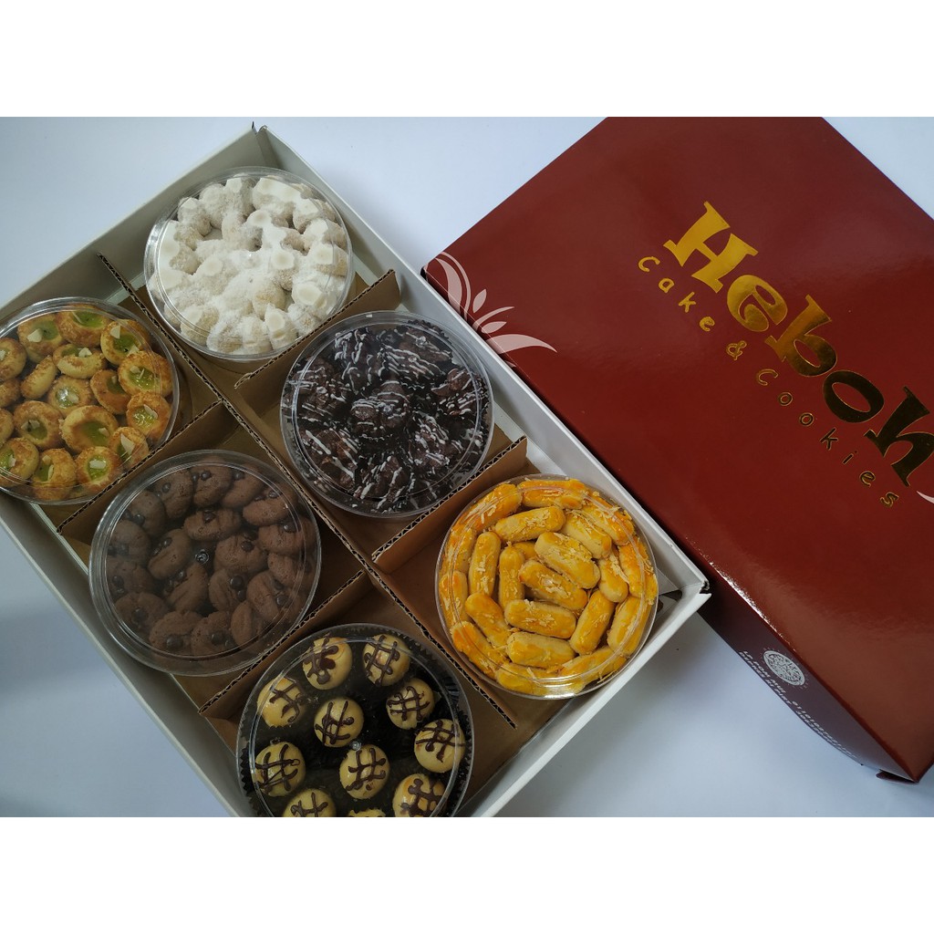 

Paket 23 Kue Kering Lebaran Premium Isi 6 Toples By Heboh Cookies