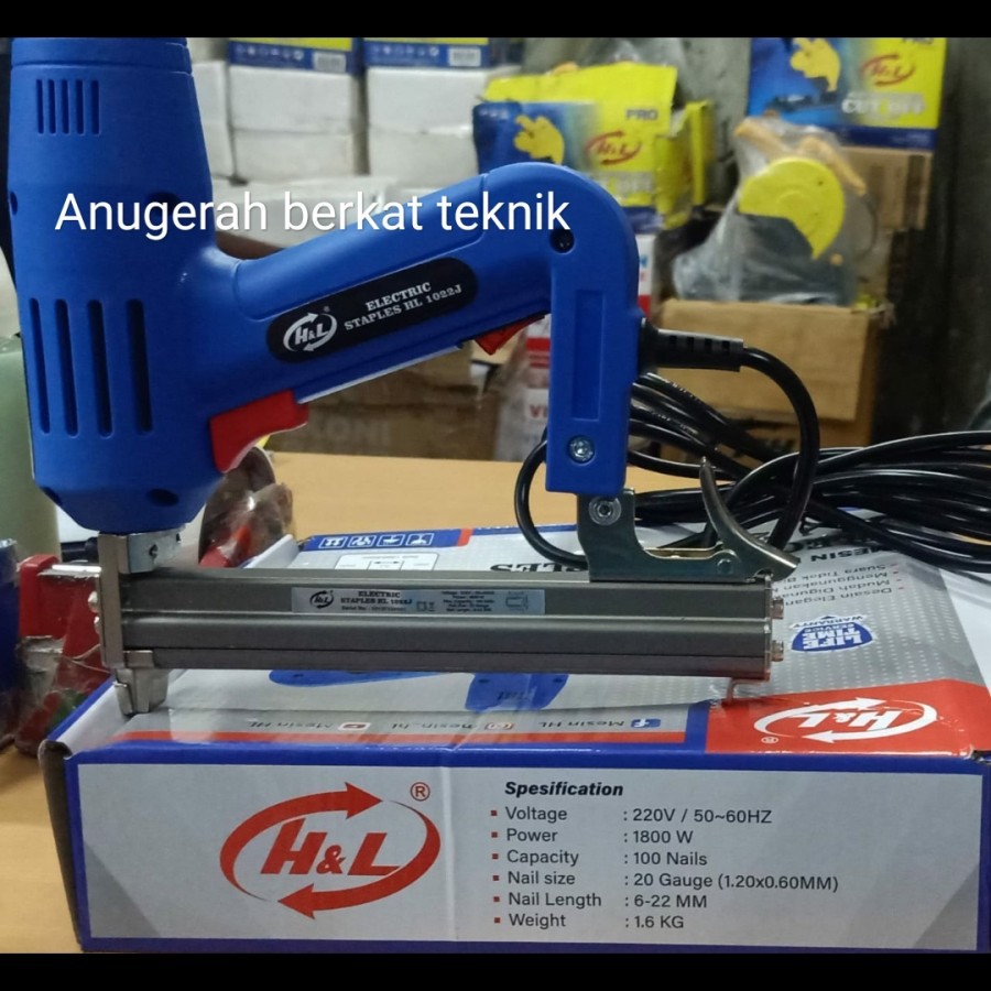 MESIN NAILER ELEKTRIK LISTRIK 1022 J STAPLES LISTRIK PAKU TEMBAK