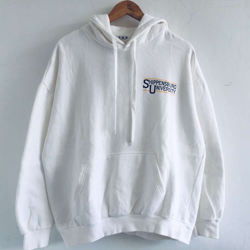 Preloved Hoodie putih university