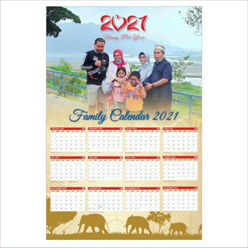 

FAMILY CALENDAR AC260gr CUSTOM 46x31CM