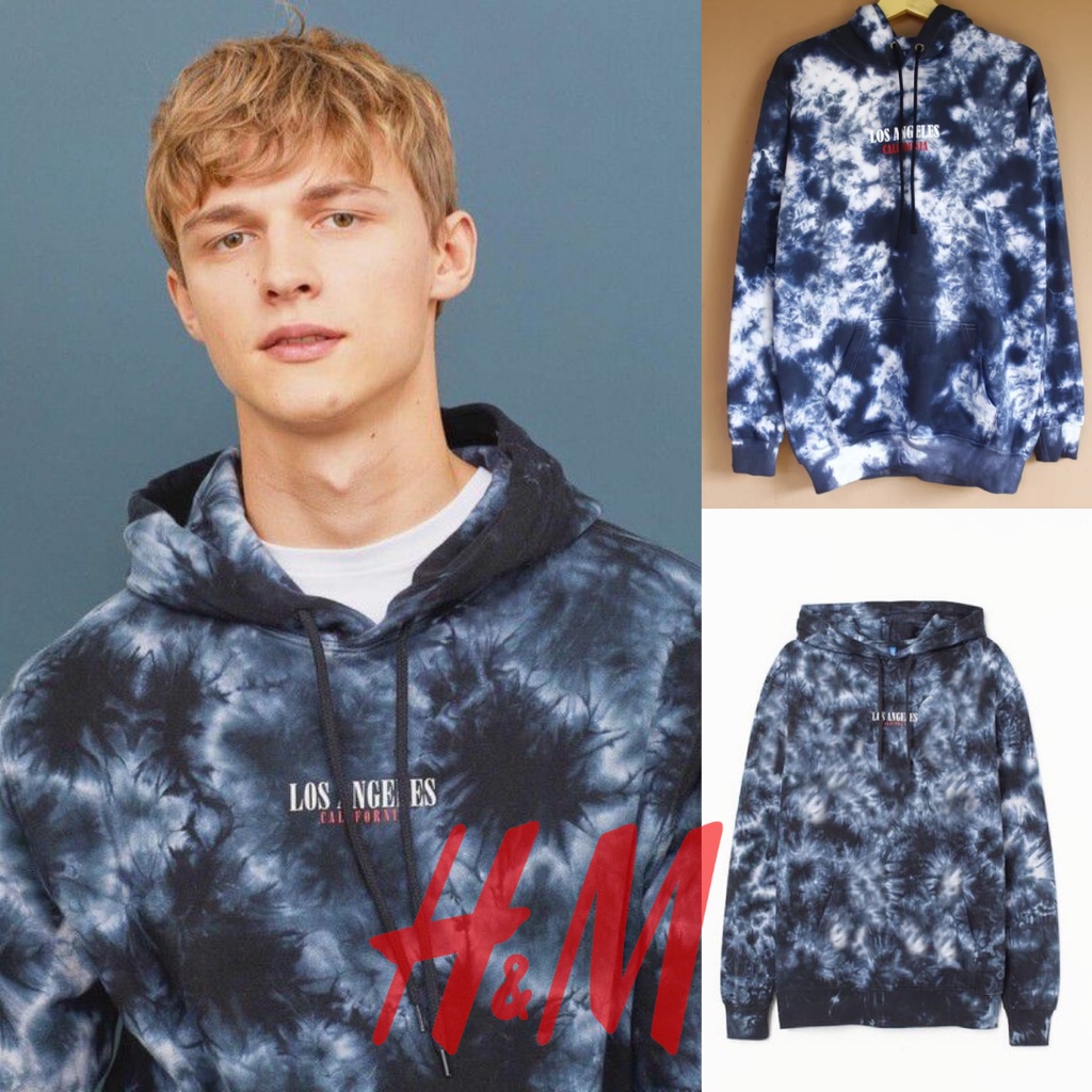 SWEATER HOODIE H&M LOS ANGELES TIE DYE HNM SALE CREWNECK H&M SWEATER HOODIE PRIA SWEATER OVERSIZE SW