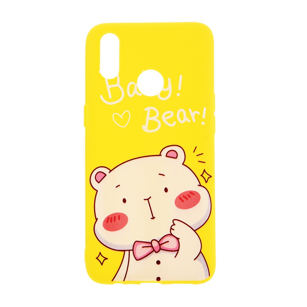 CASE SOFTCASE SOFT CASE CASING MOTIF KARTUN CAT BEAR REALME 3 OPPO A3S OPPO A5 REALME C1 OPPO A5S OPPO A7 2018