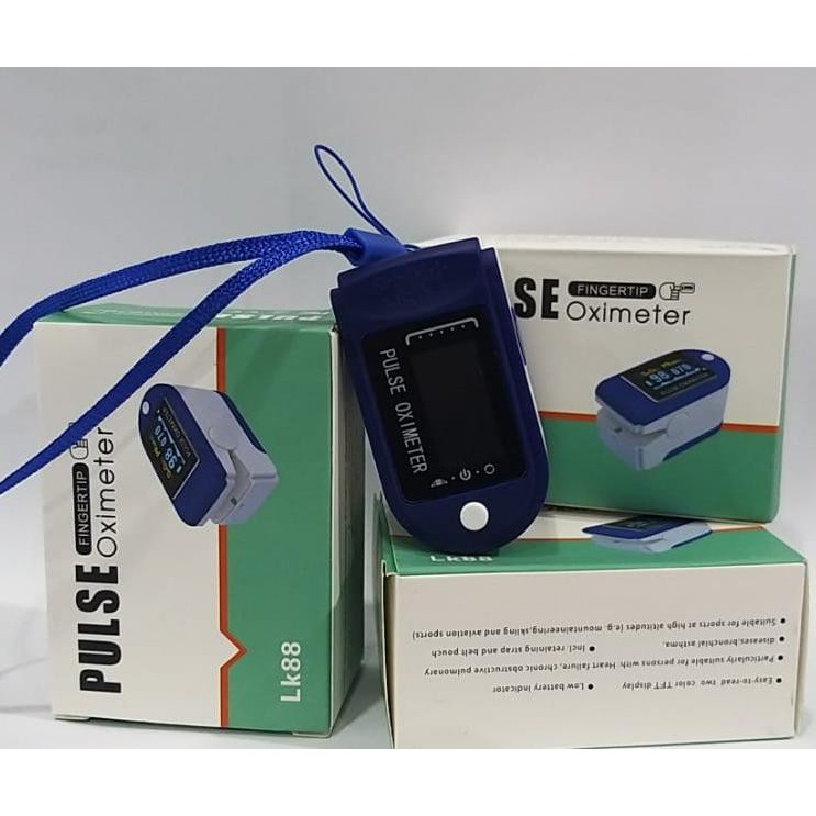 FINGERTIP PULSE OXIMETER LK88 PENGUKUR KADAR OKSIGEN DETAK JANTUNG