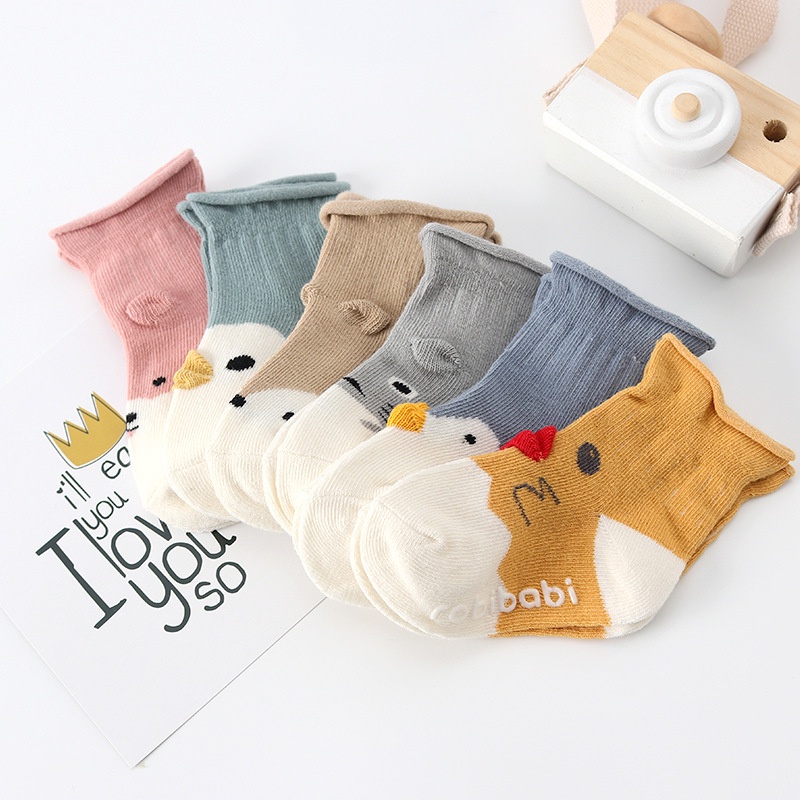 HIPPO LAND Kaos Kaki Bayi Motif Hewan Baby Socks Animal 245-246