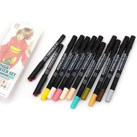 

Zig Kuretake manga starter set japanese girl set 12
