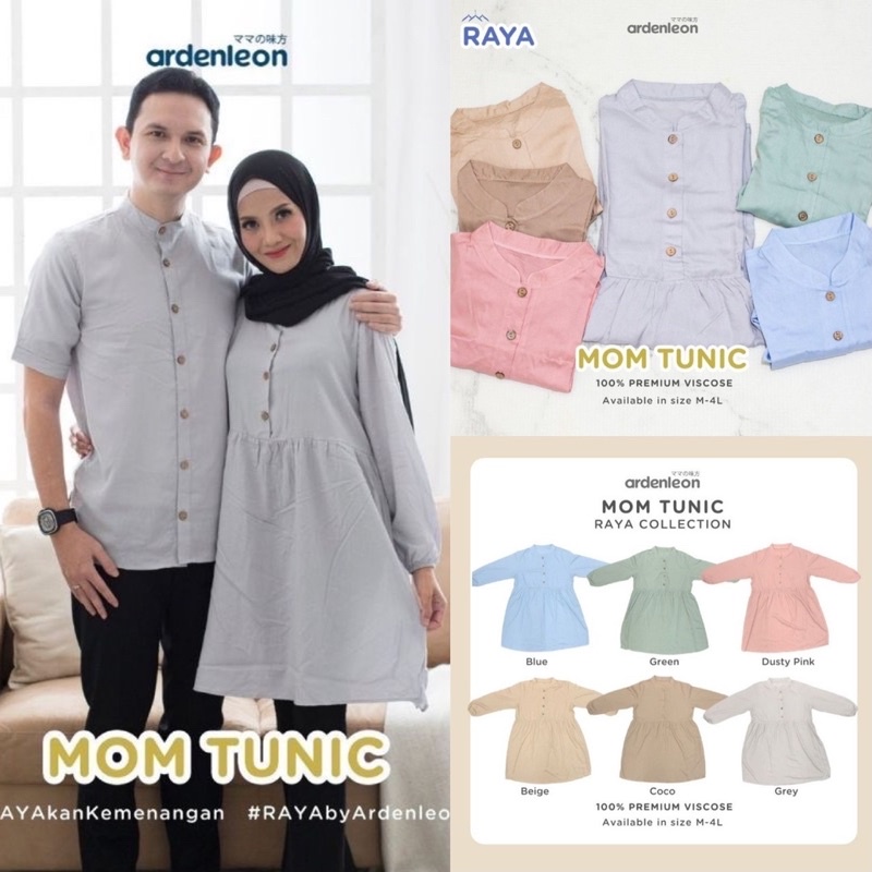 ARDENLEON Mom Raya Tunik (Size M to 4L)