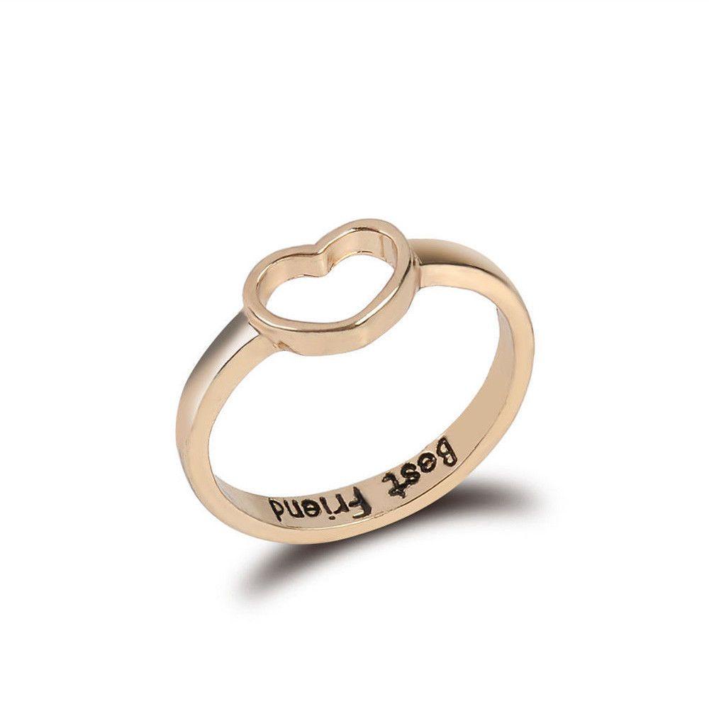 Cincin LILY Love Hati Pesta Letter Band Type Friendship