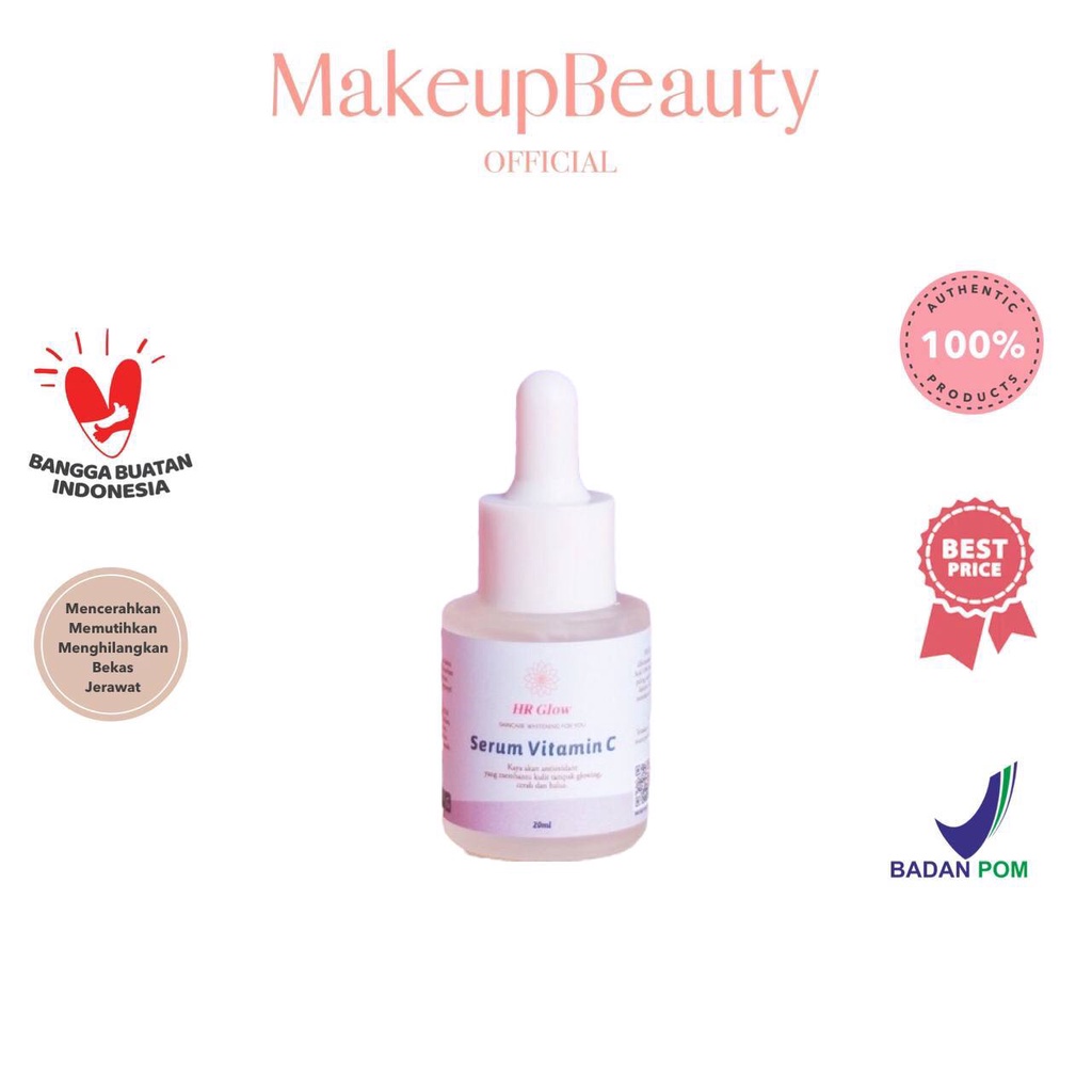 HR GLOW Serum Vitamin C / Serum Wajah / Pemutih Wajah Glowing