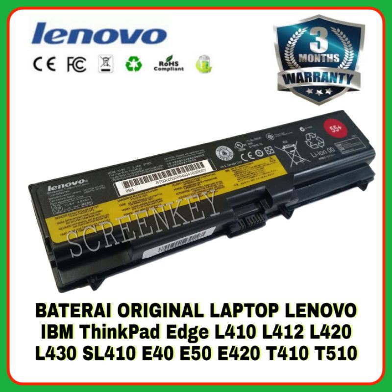 Jual Baterai Laptop IBM    Lenovo ThinkPad Edge L410 L412 L420 SL410 L510