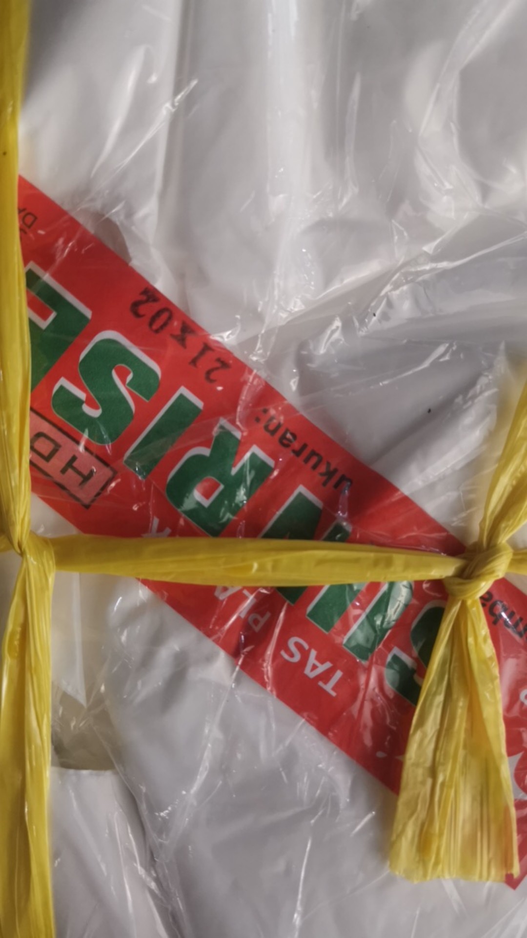 Gk21 Kantong Plastik Sunrise Putih Tebal 21 X 02 X 40 Kresek Isi 50 Lb