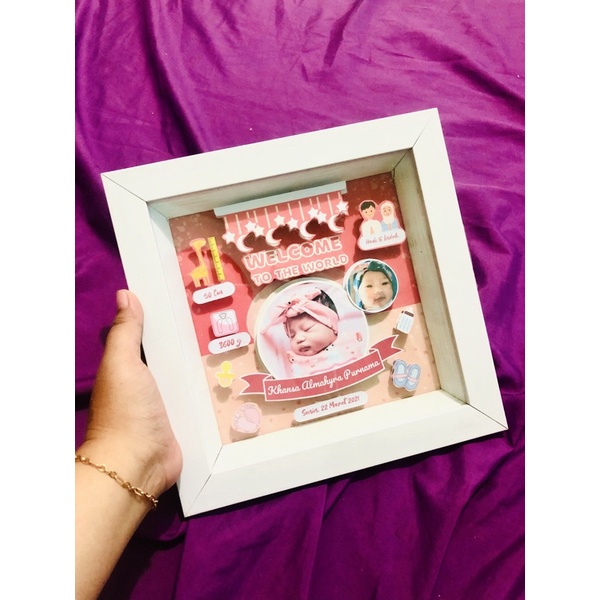 scrafbook Frame | Frame Pop up 3D | Kado baby born