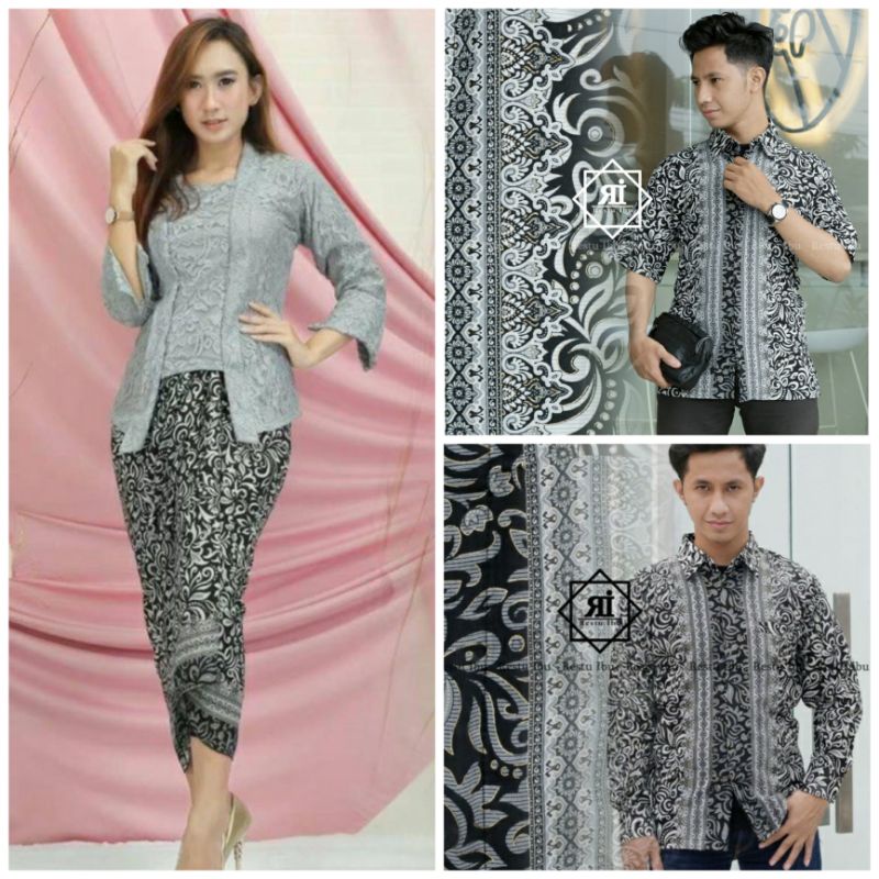 COUPLE KEBAYA MODERN COUPLE KEBAYA KUTUBARU BRUKAT COUPLE KEMEJA BATIK