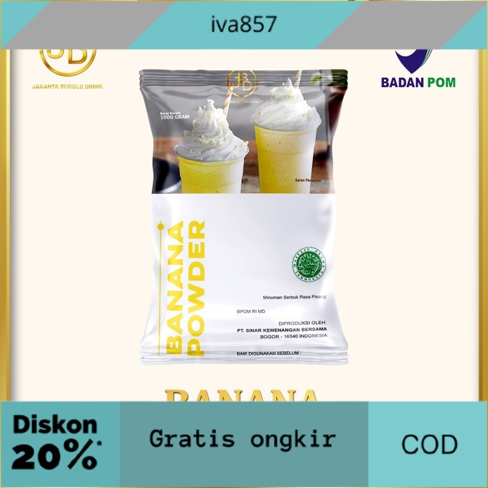 

PROMO Banana Bubuk - Milkshake Powder GRATIS ONGKIR