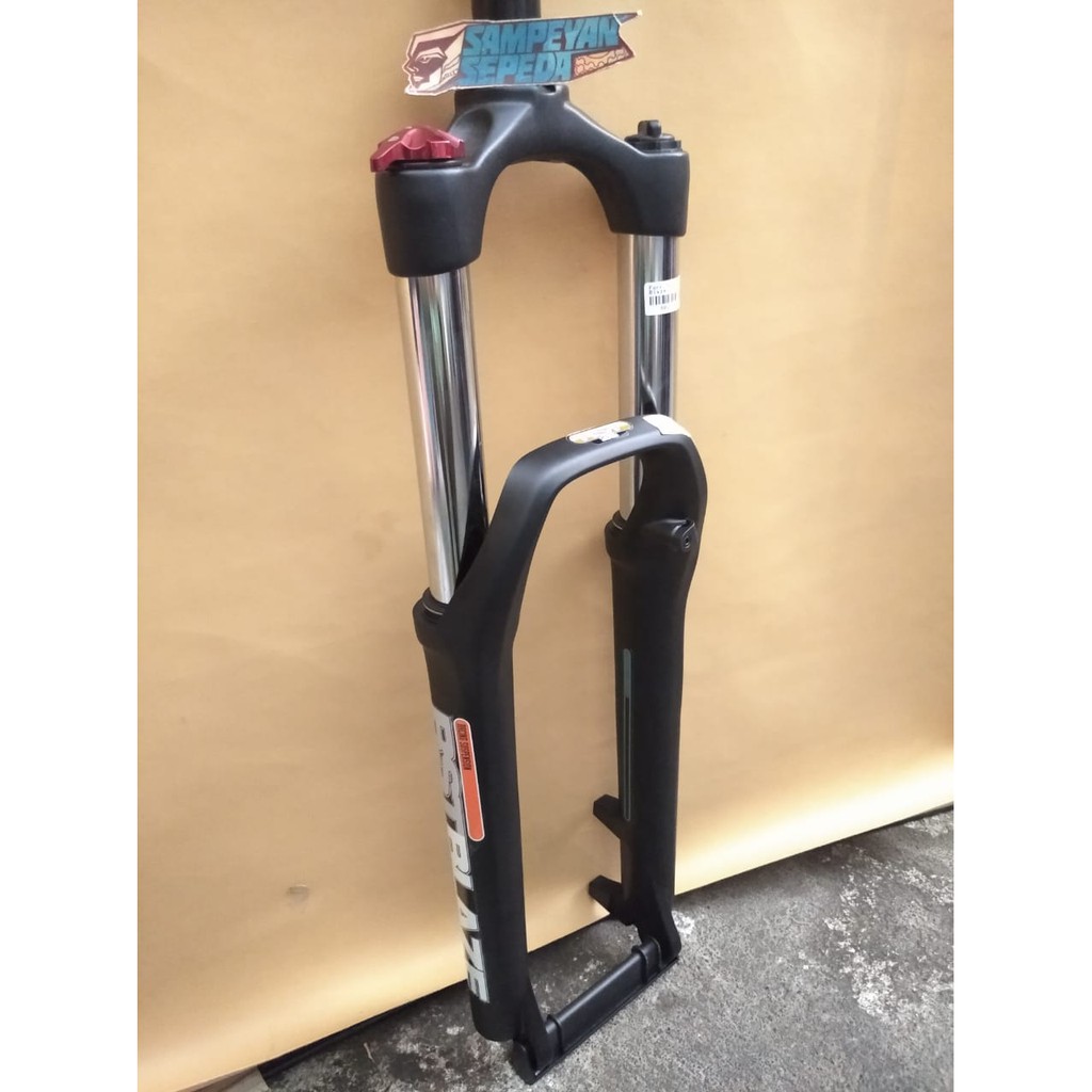 Fork Skok Sepeda MTB RST Blaze ukuran 26 Disc Brake Only Oversize Hitam Lock Preload