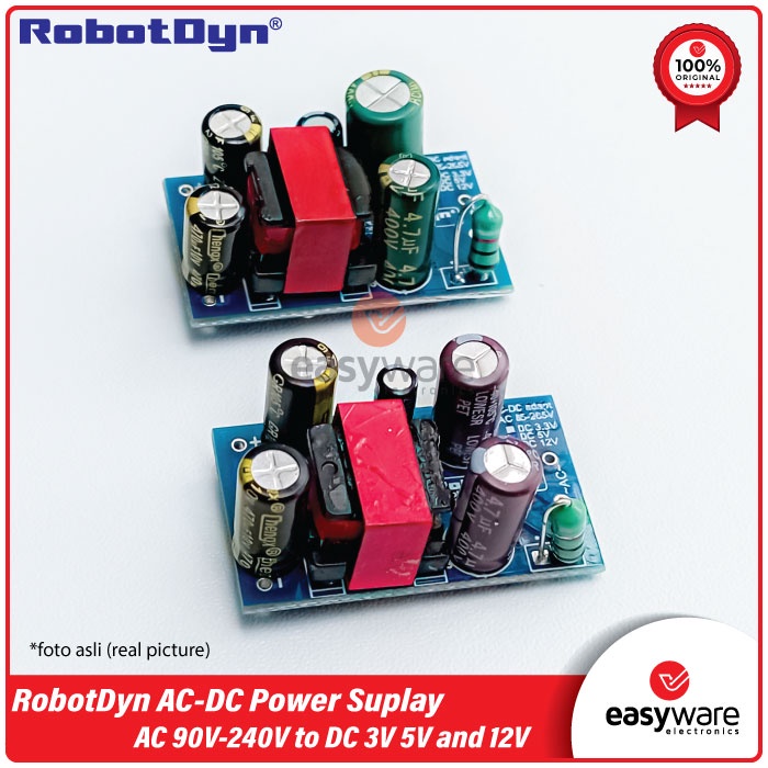 RobotDyn AC-DC Power Supply Module AC 90-240V to DC 3V 5V 12V