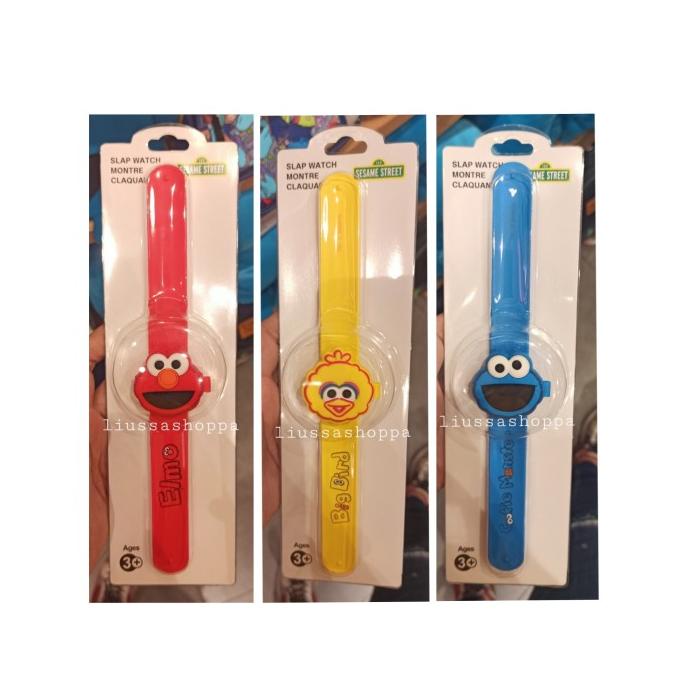 Jam Tangan Miniso - Sesame Street Children's Flip Slap Watch