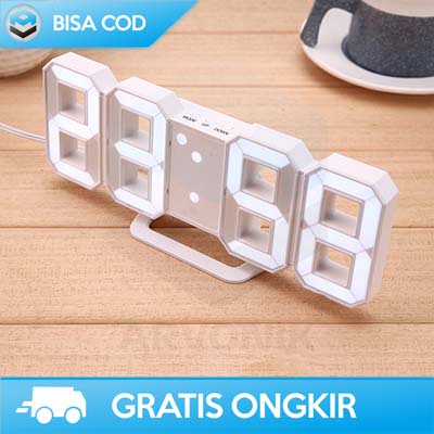 JAM MEJA KAMAR DIGITAL MODERN LED TAFFWARE TS-S60 ORI MINIMALIS MURAH