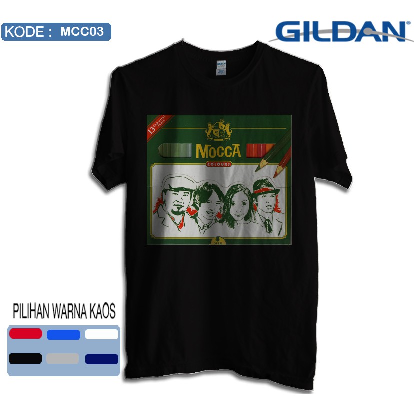 Kaos mocca band original gildan softstyle mcc03